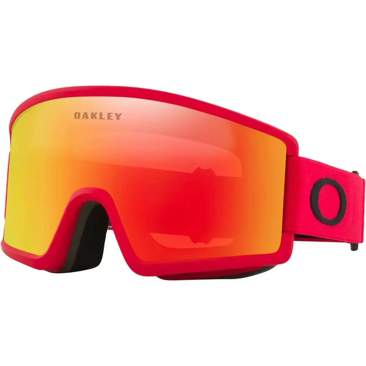 Adult Target Line L Snow Red Line/fire Iridium One Size Goggles by Oakley