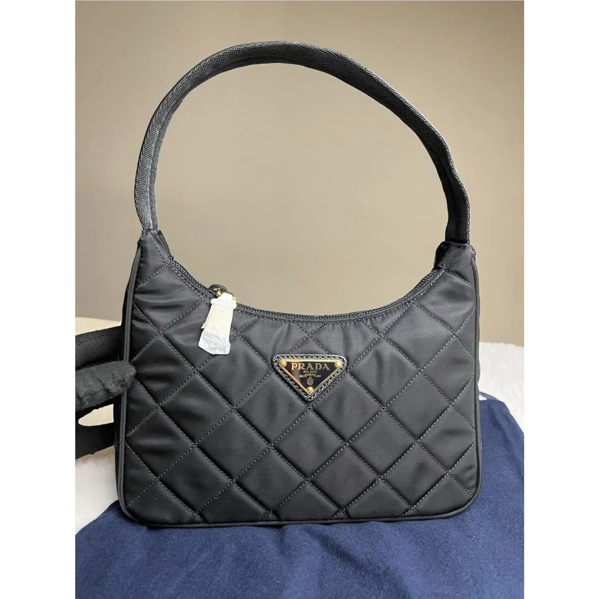 Prada Contenitore Maniglia Tessutu Nylon Quilted Mini Shoulder Bag 1NE051
