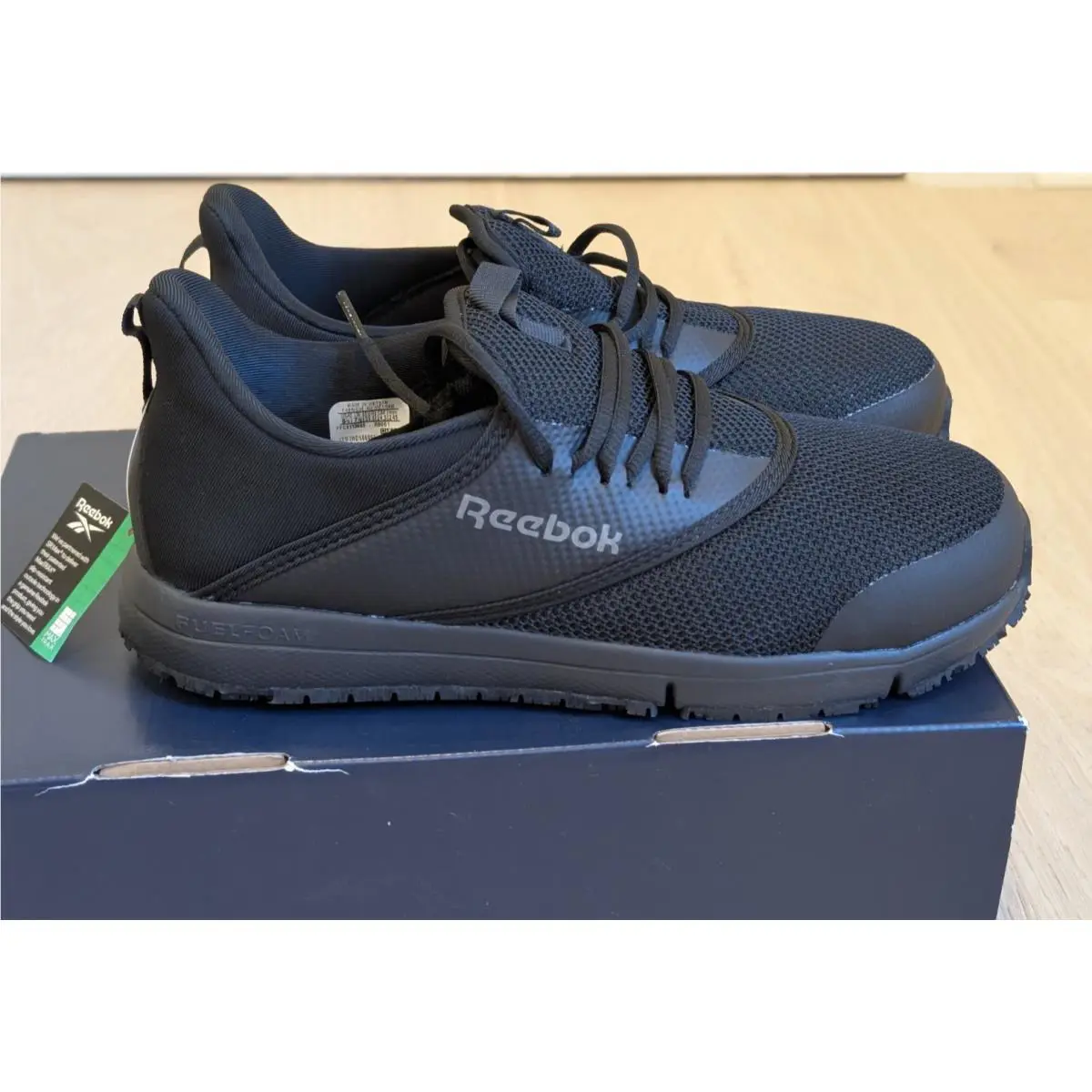 Reebok Work Women`s Daystart Work Slip On Athletic Shoes Black RB061 8.5M