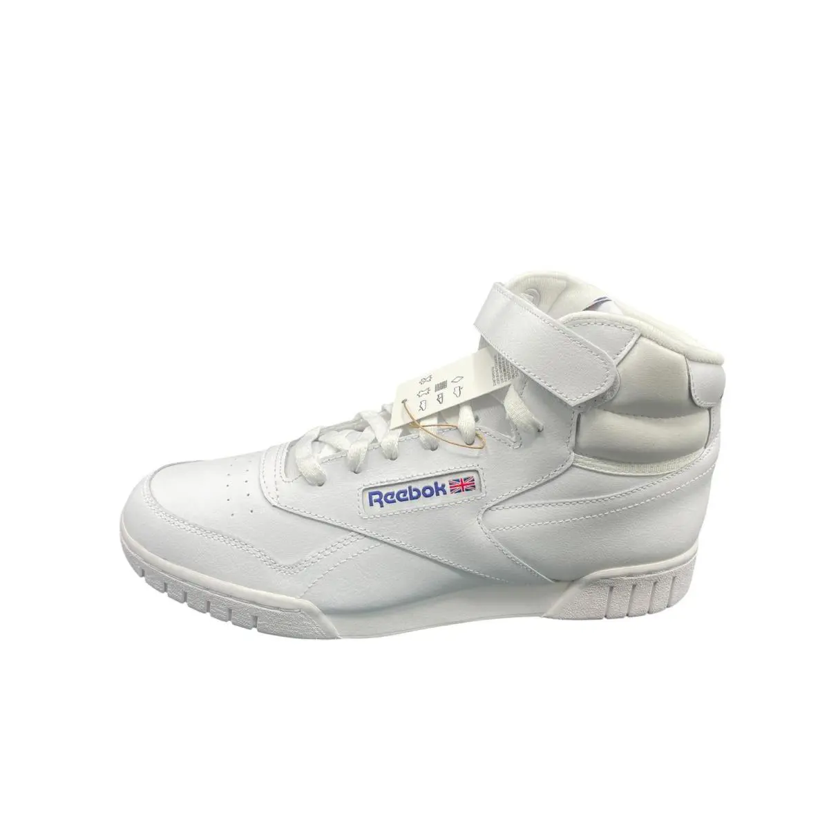 Reebok Men Sneaker Ex-o-fit HI 3477 Leather Mid Top Hook Loop White Size 10 M
