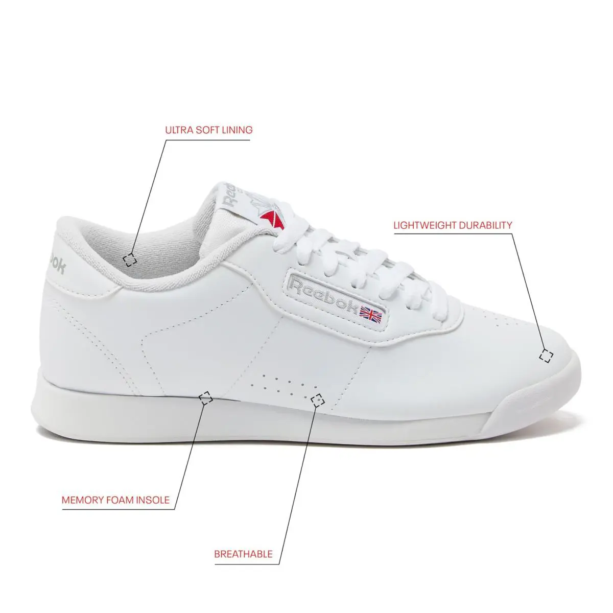 Reebok shoes - Us-White (UPC: 0054871020957) 0