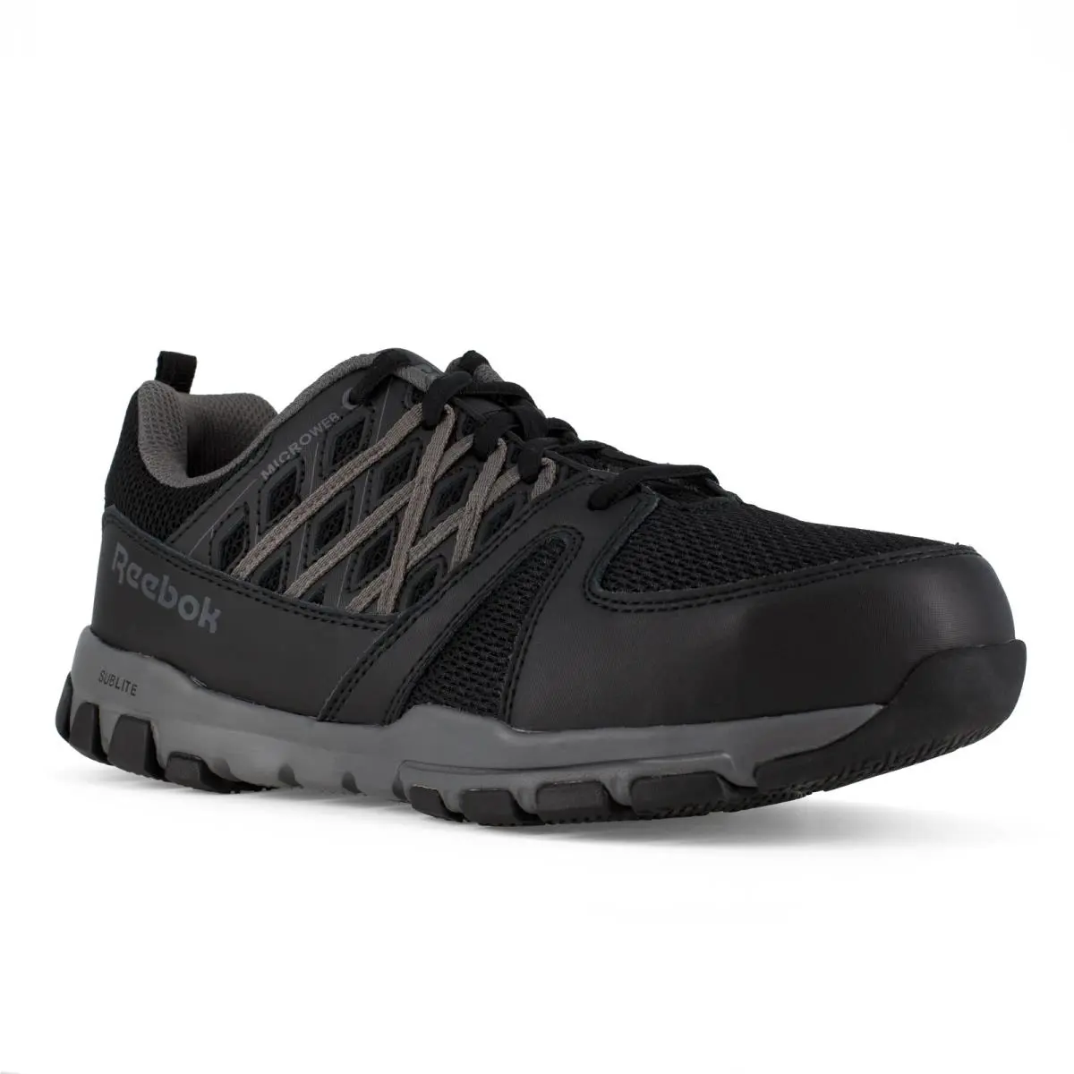 Reebok Work Men`s Sublite Steel Toe Comfort Athletic Work Sh Black - 13 Medium