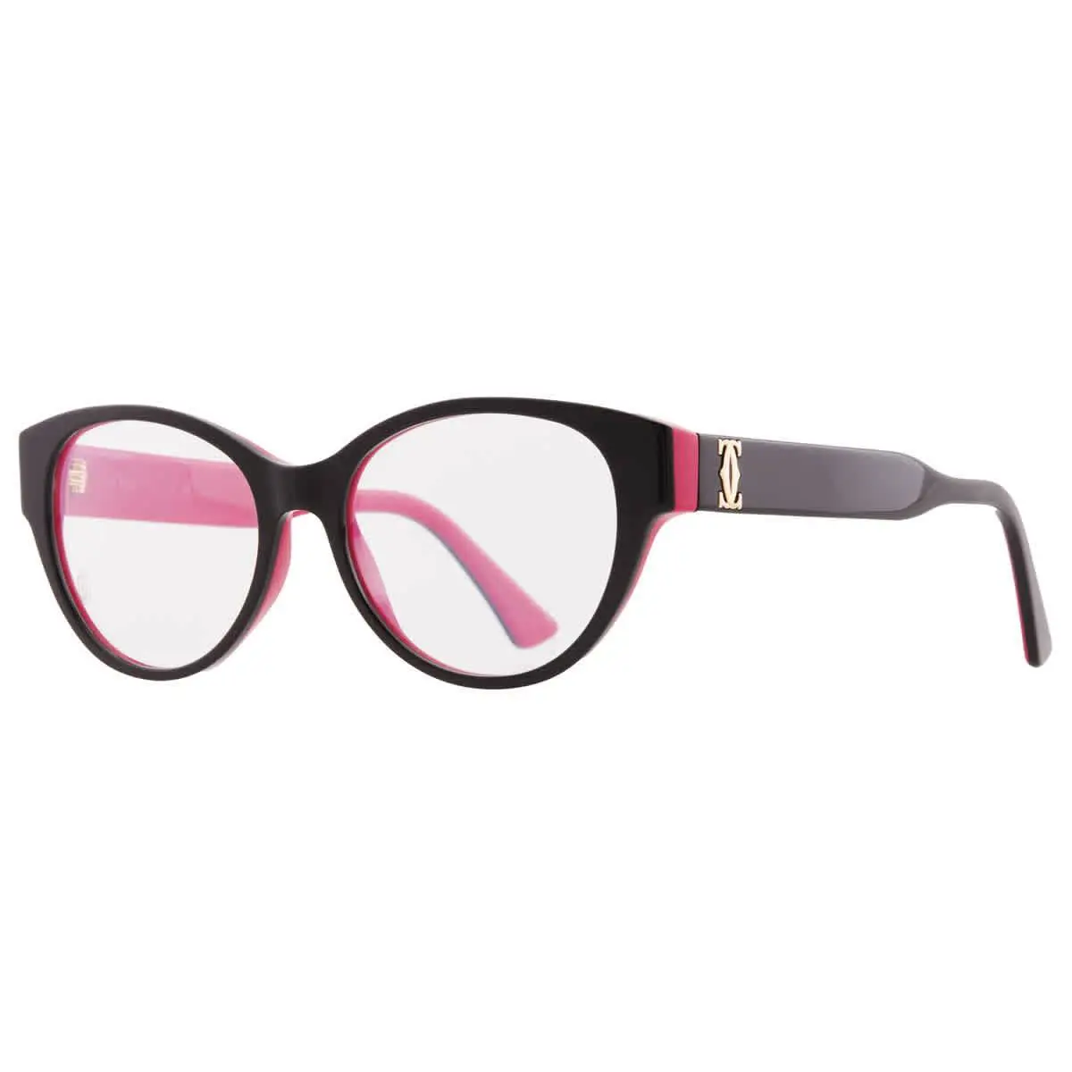 Demo Cat Eye Ladies Eyeglasses CT0315O 005 53 CT0315O 005 53 by Cartier