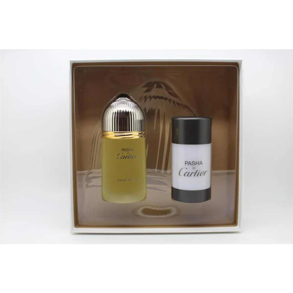 Pasha by Cartier 2 Pcs. Gift Set Men 3.4 oz Edt spray+2.5 oz Alcohol Free Deo