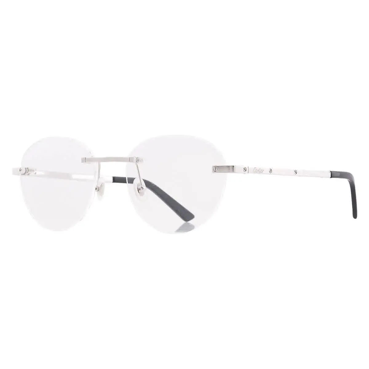 Santos de  Demo Round Men`s Eyeglasses CT0109O 002 53 by Cartier