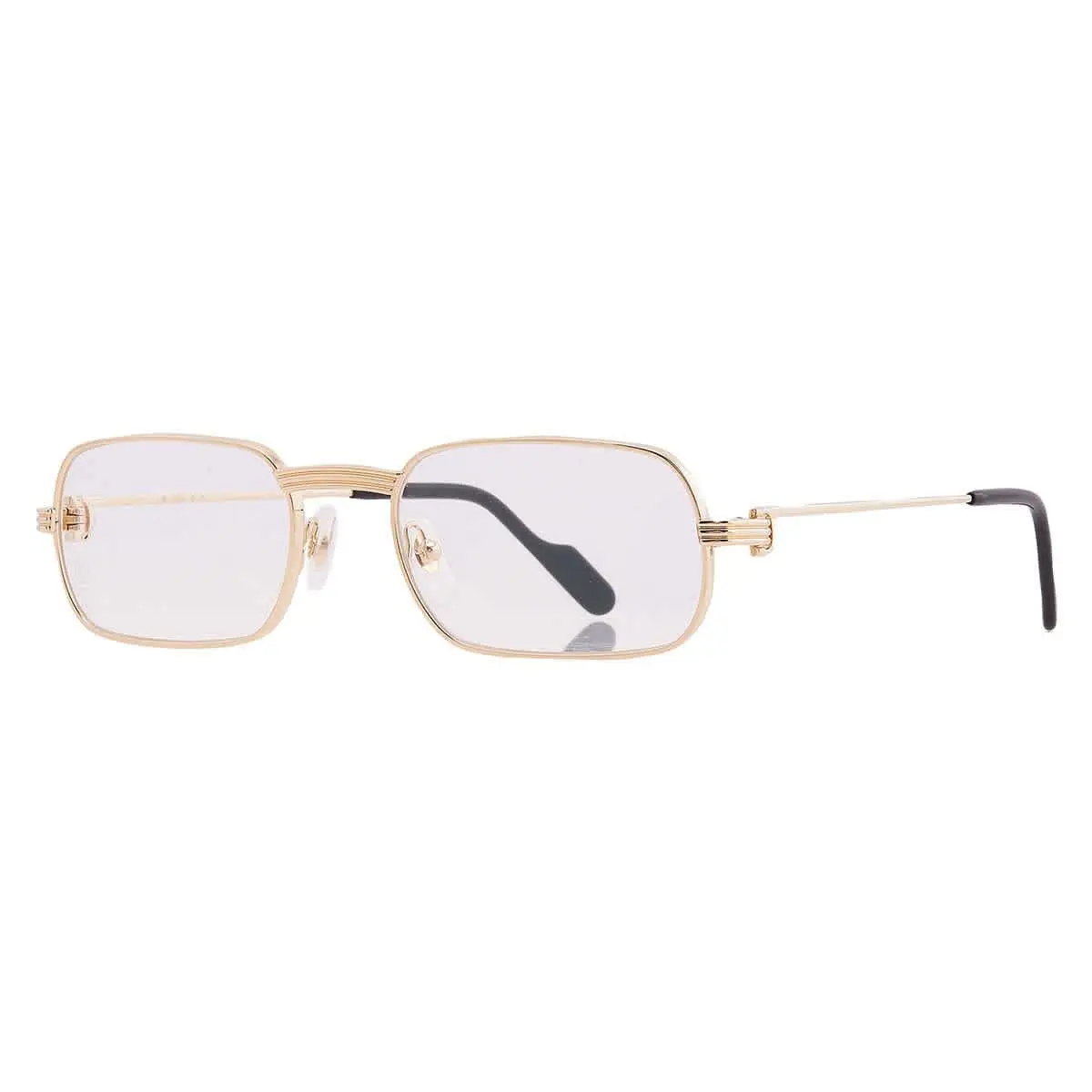 Cartier Demo Rectangular Men`s Eyeglasses CT0556O 001 55 CT0556O 001 55