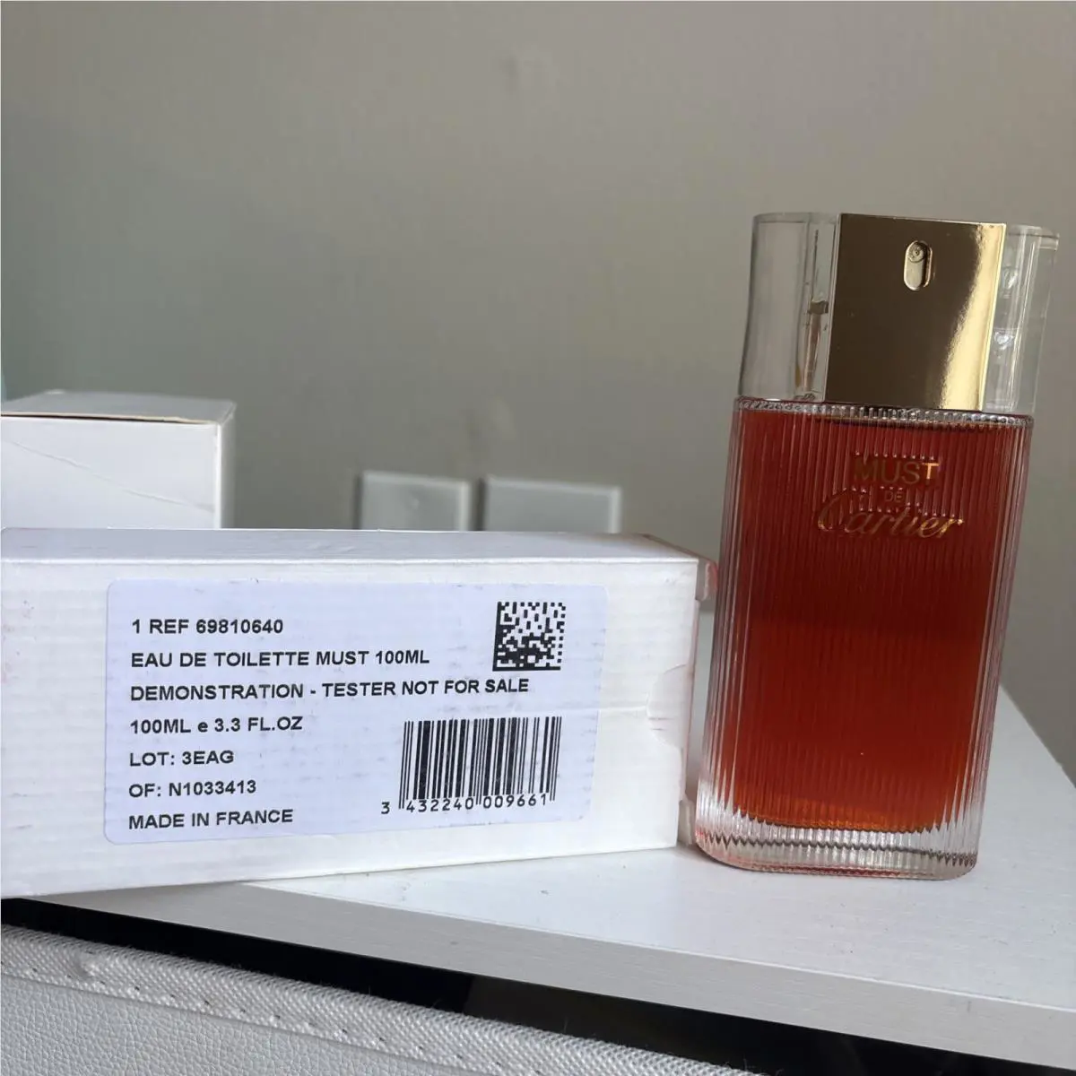 Cartier Must de Cartier Eau de Toilette Spray - 3.3 Oz. Tester