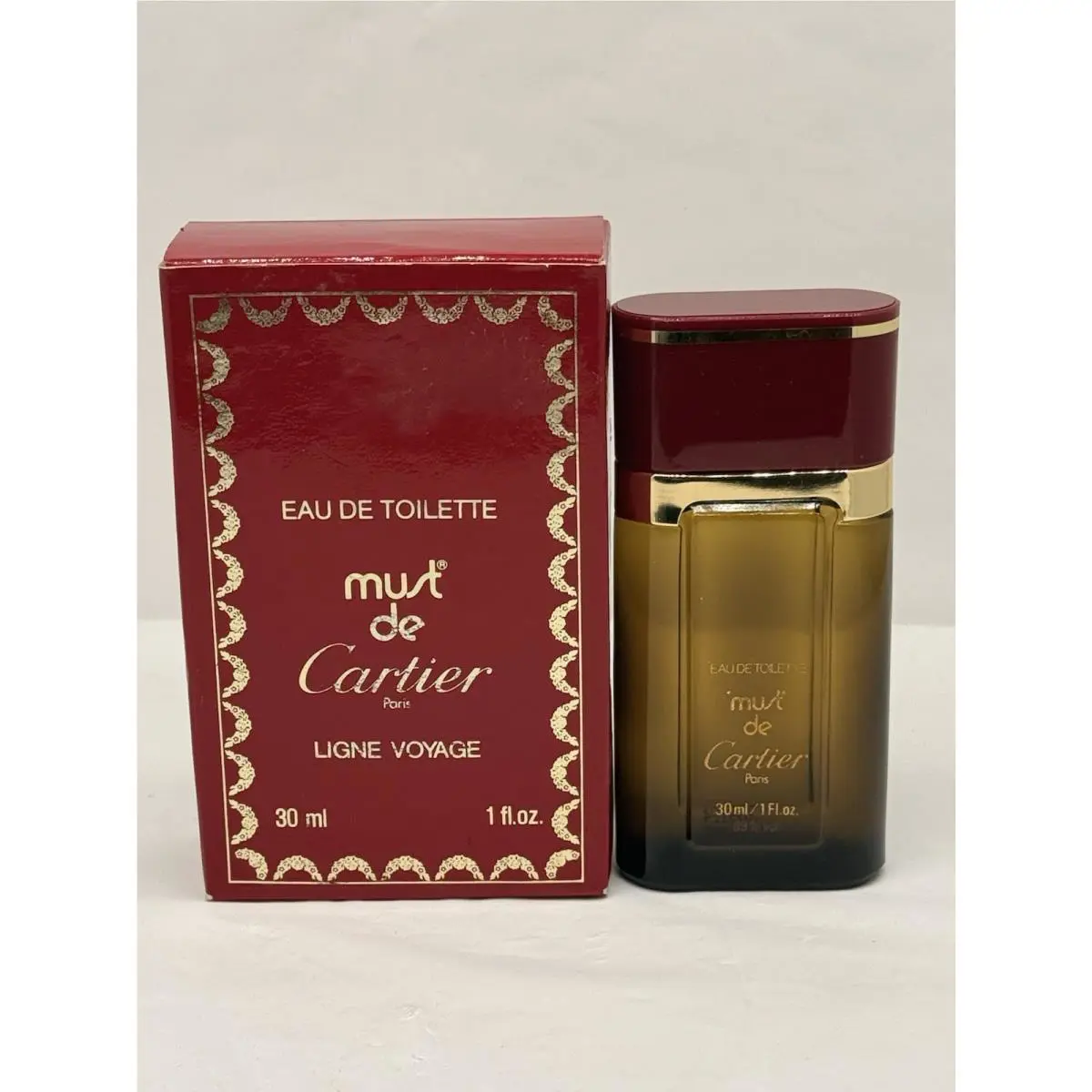 Must De Cartier Line Voyage 1oz Edt Splash Vintage