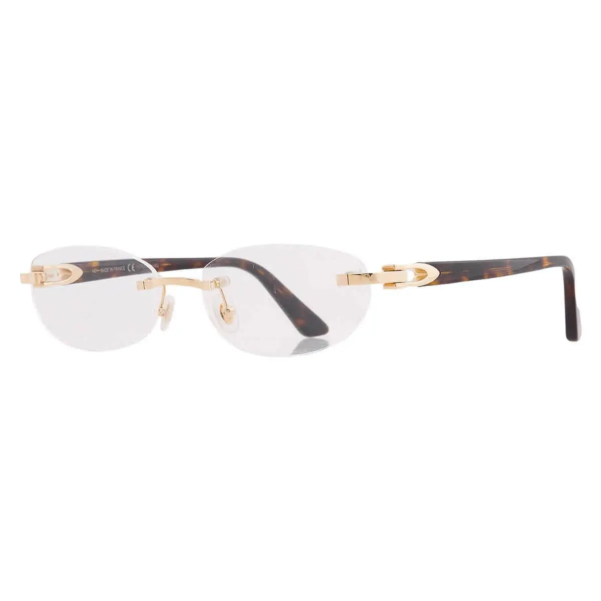 C Decor Demo Oval Ladies Eyeglasses CT0318O 002 52 CT0318O 002 52 by Cartier