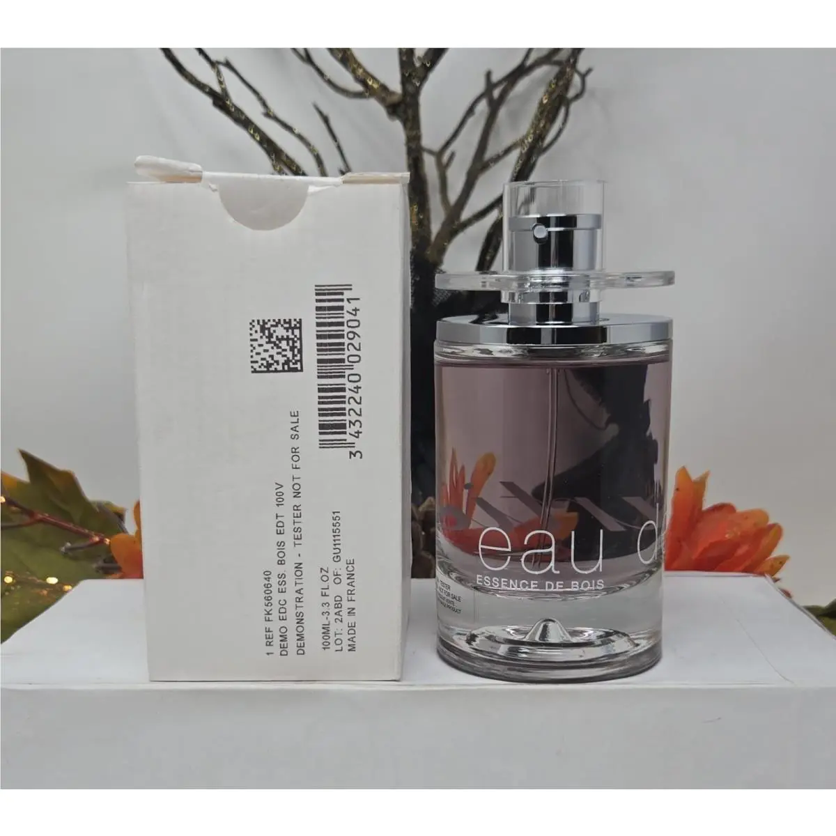 Eau de Cartier Essence de Bois 3.3oz Edt Woody Aromatic Tester Fragrance