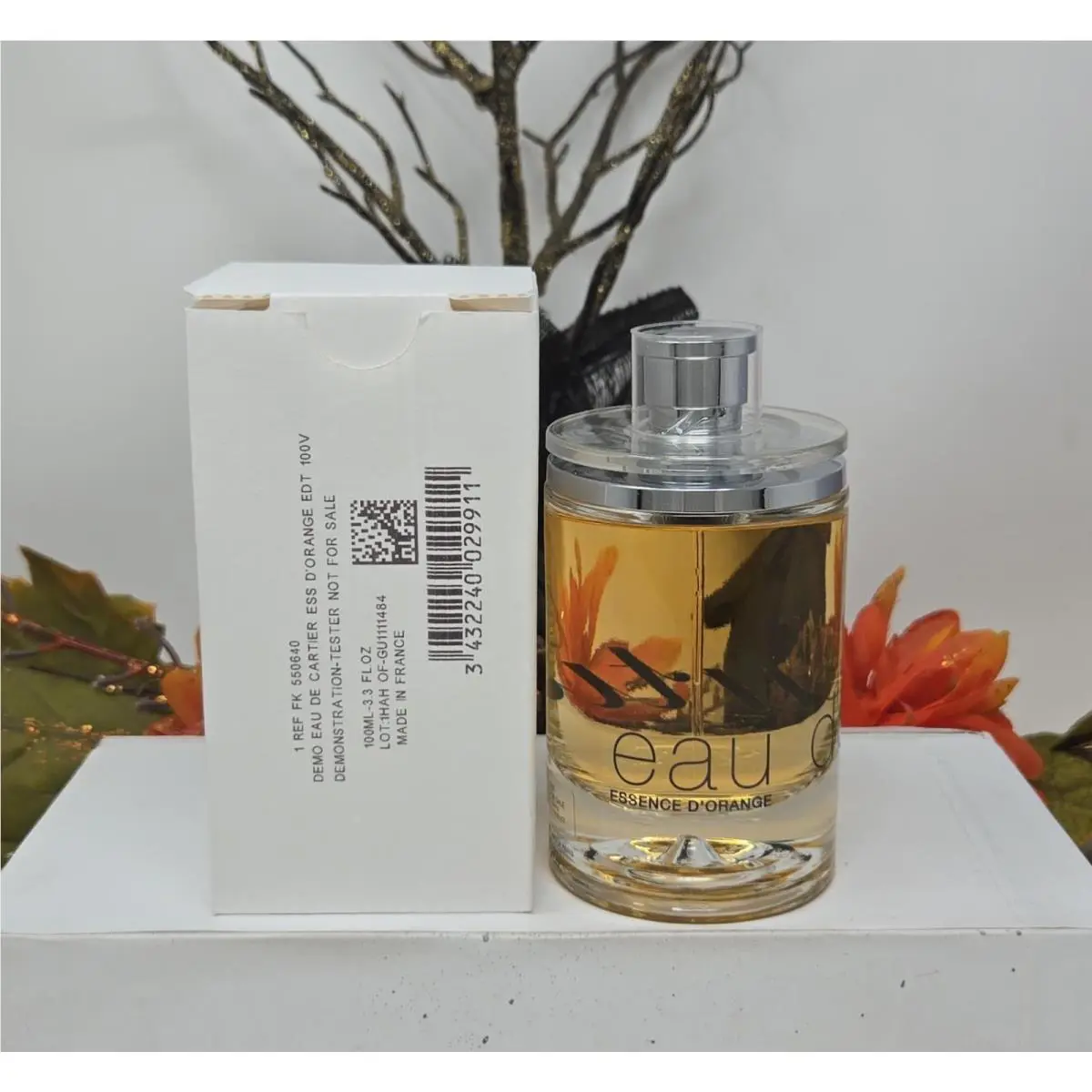 Eau de Cartier Essence D`orange 3.3oz Edt Citrus Aromatic Tester For Unisex