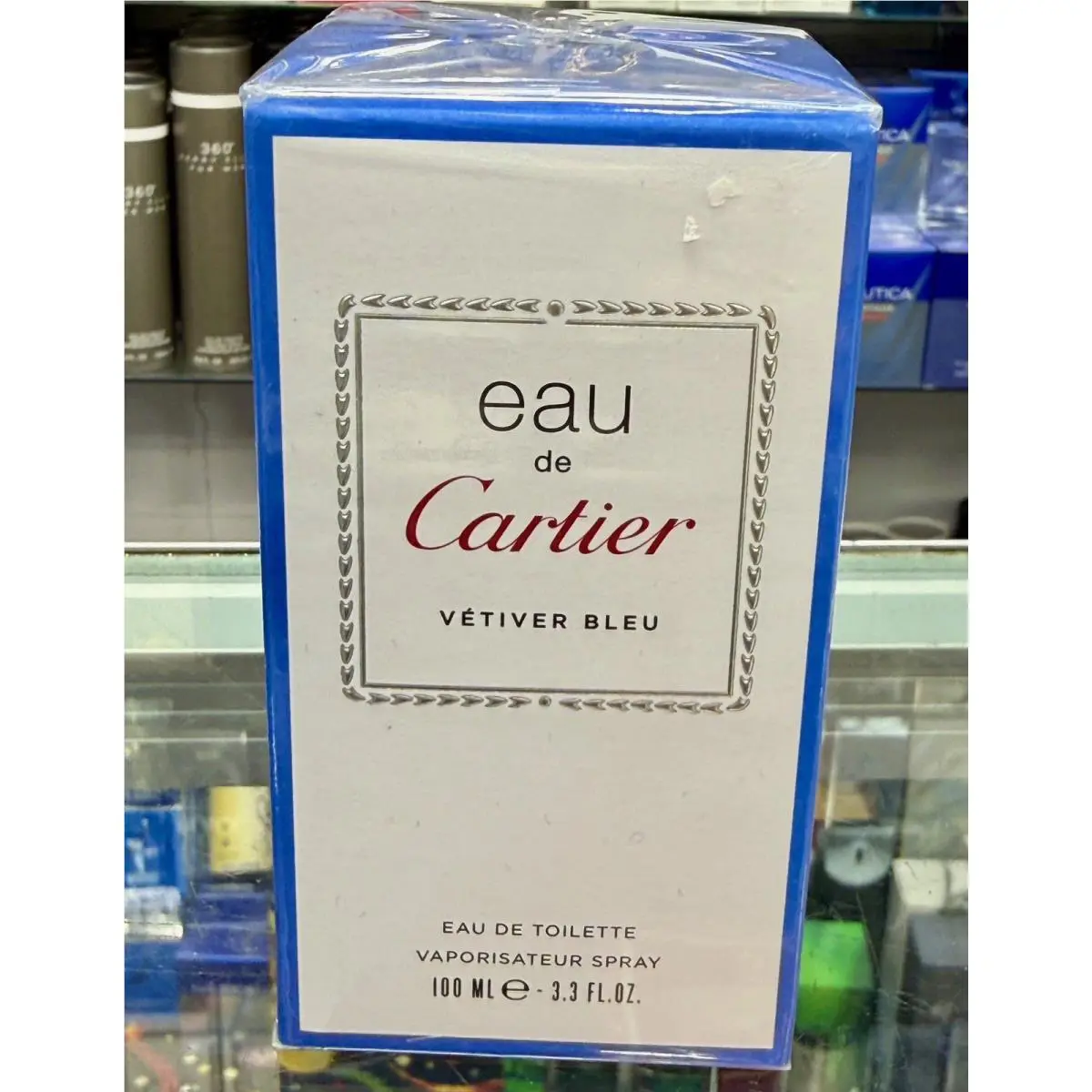 Eau De Cartier Vetiver Bleu By Cartier 3.3oz 100ml Edt Spray Box