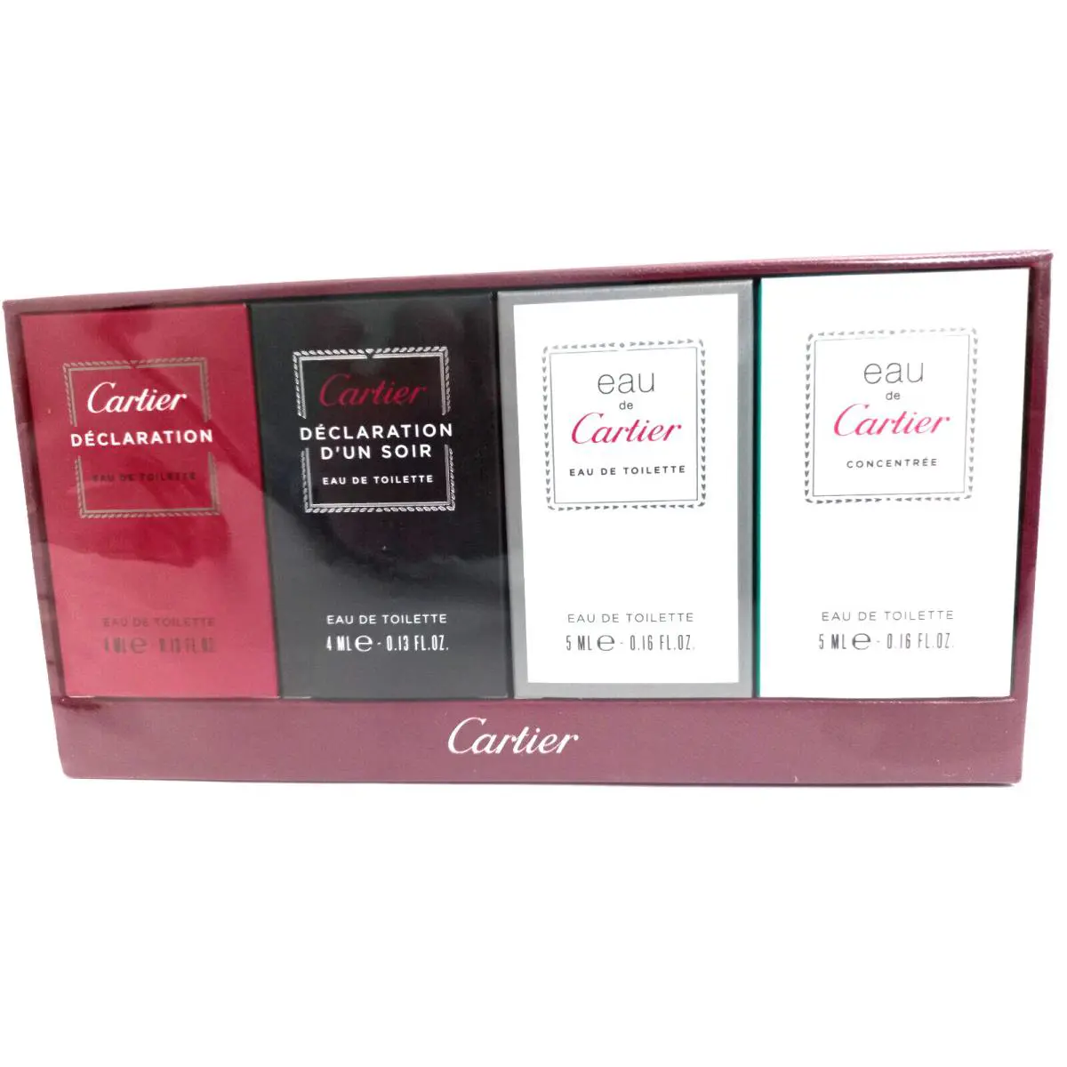 Cartier Eau de Toilette Spray Collection 4 Bottles 2 x 4 ml 2 x 5ml Minies