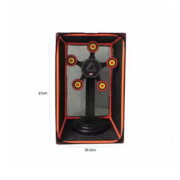 Auto Reset Electronic Target For Nerf Guns with Sound Light Scoring Mesh Frame 5 Target