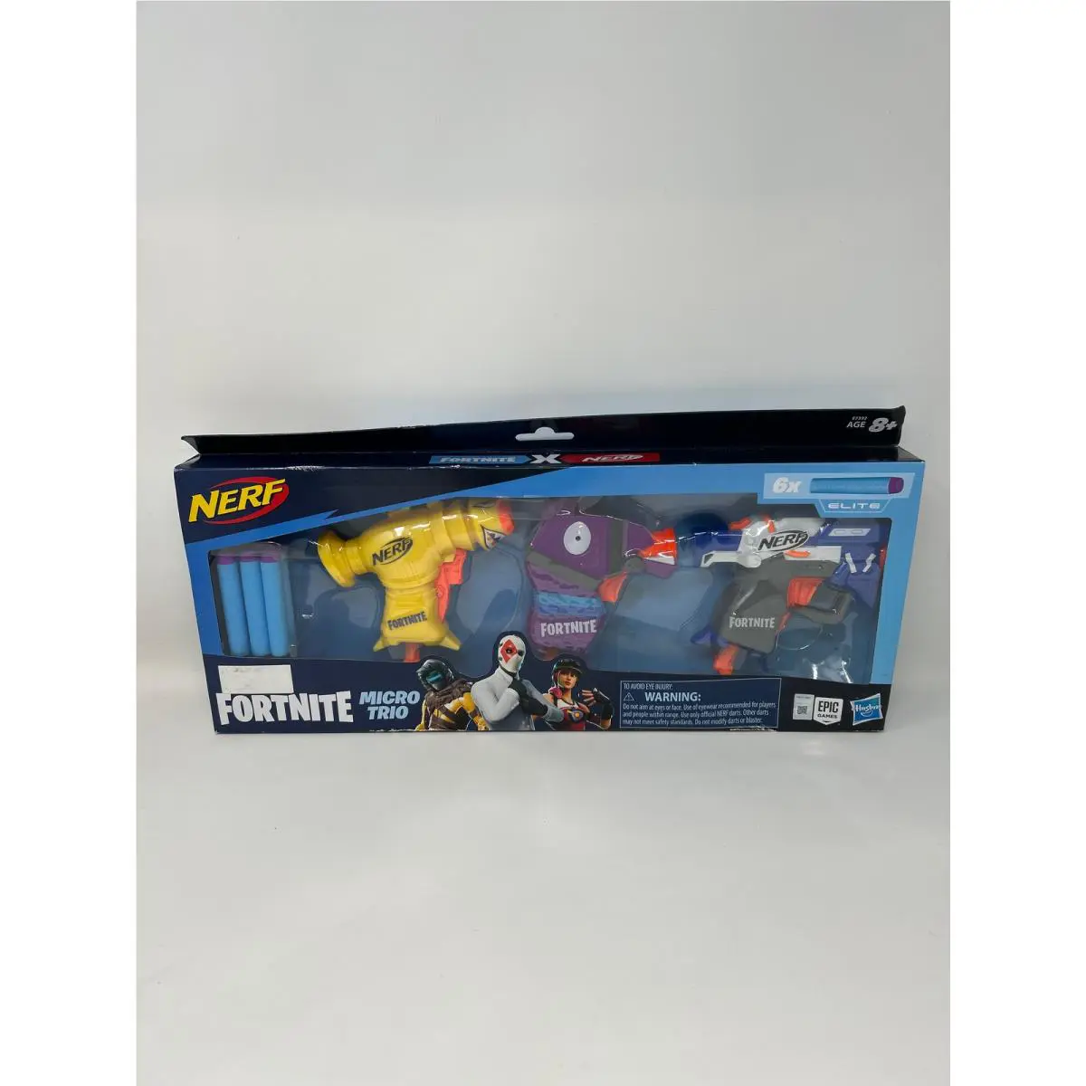 Nerf Fortnite 3 Dart-firing Micro Trio -- Includes 3 Blasters 6 Official Elite