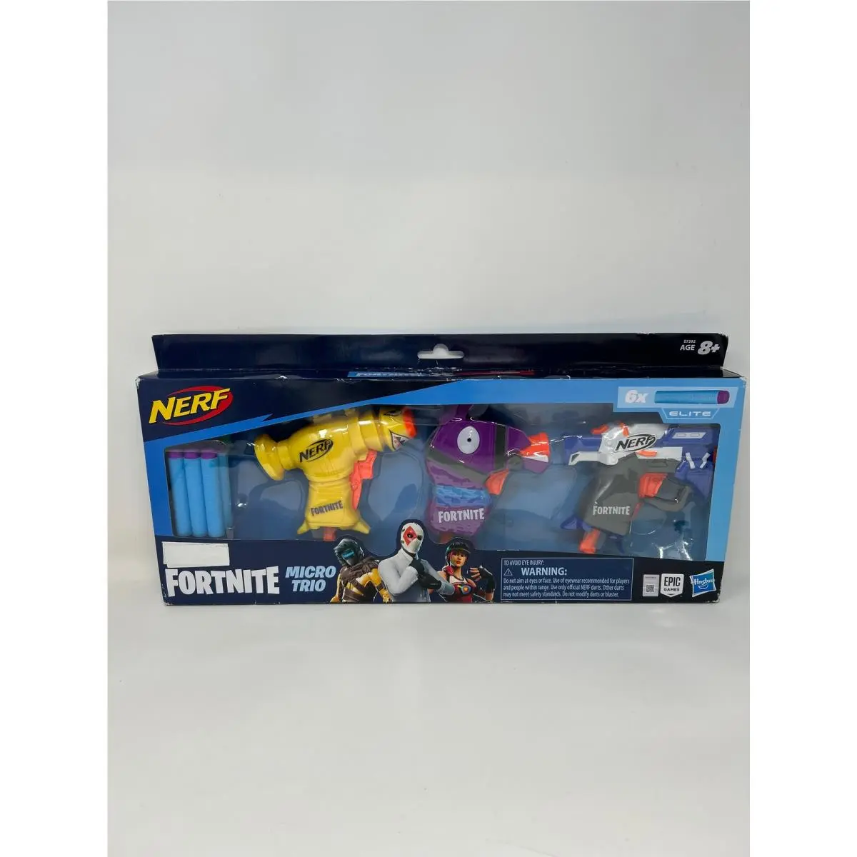 Nerf Fortnite 3 Dart-firing Micro Trio -- Includes 3 Blasters 6 Official Elite