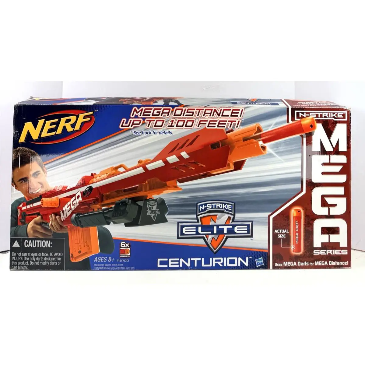 Nerf N-strike Mega Centurion Blaster w/ Mega Darts Box Hasbro