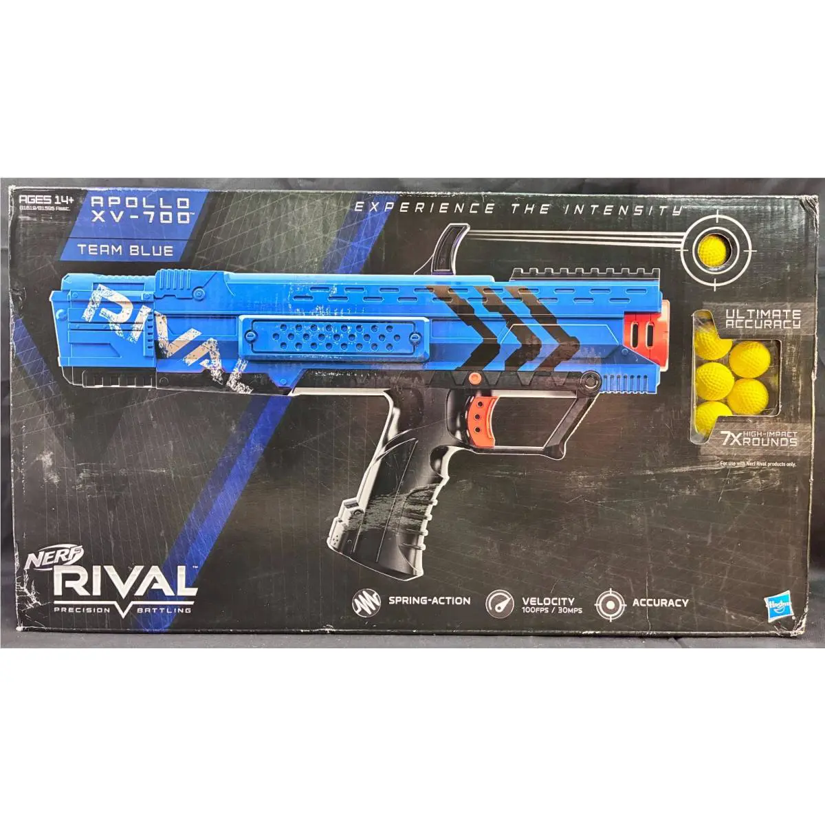 Nerf Rival Precision Battling Gun Blaster Apollo XV-700 Team Blue 100 Fps