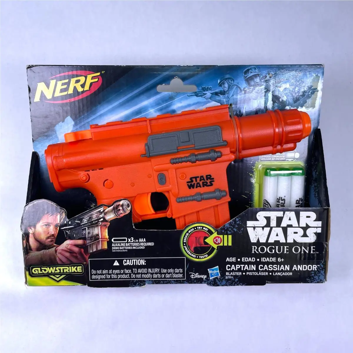 Captain Cassian Andor Nerf Star Wars Glow Strike Rogue One Blaster