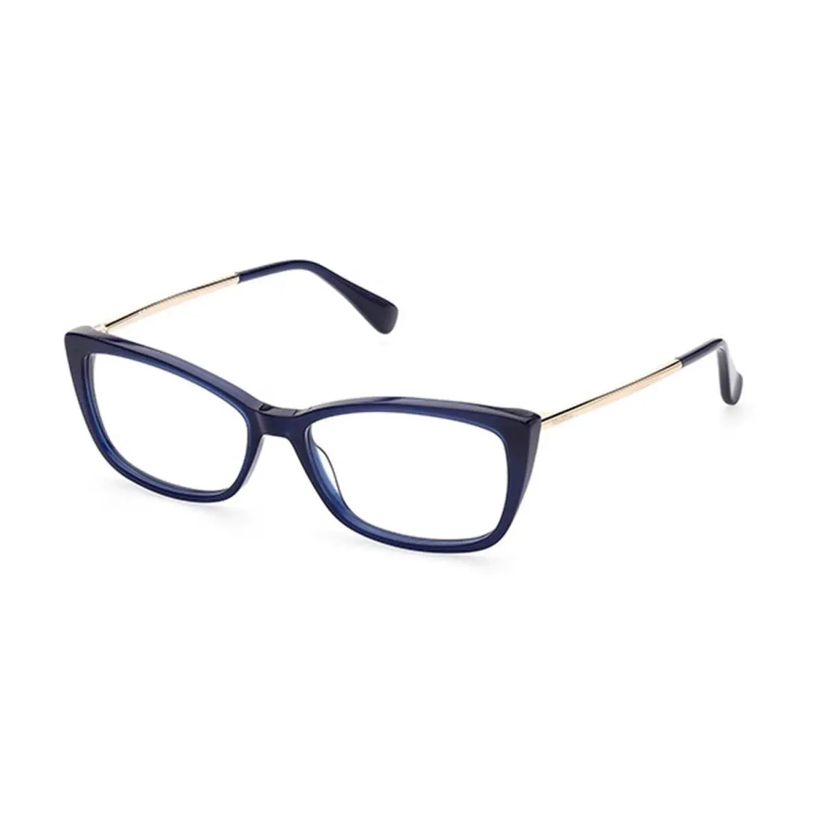 MM5026 090 Shiny Blue 54MM Eyeglasses 54-15-140 by Max Mara