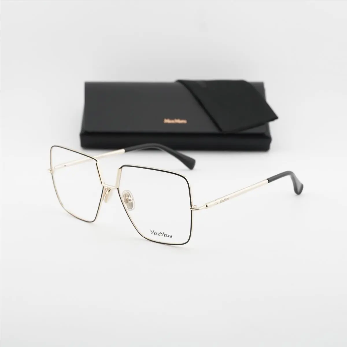 Max Mara MM5120 001 Shiny Black 55mm Eyeglasses