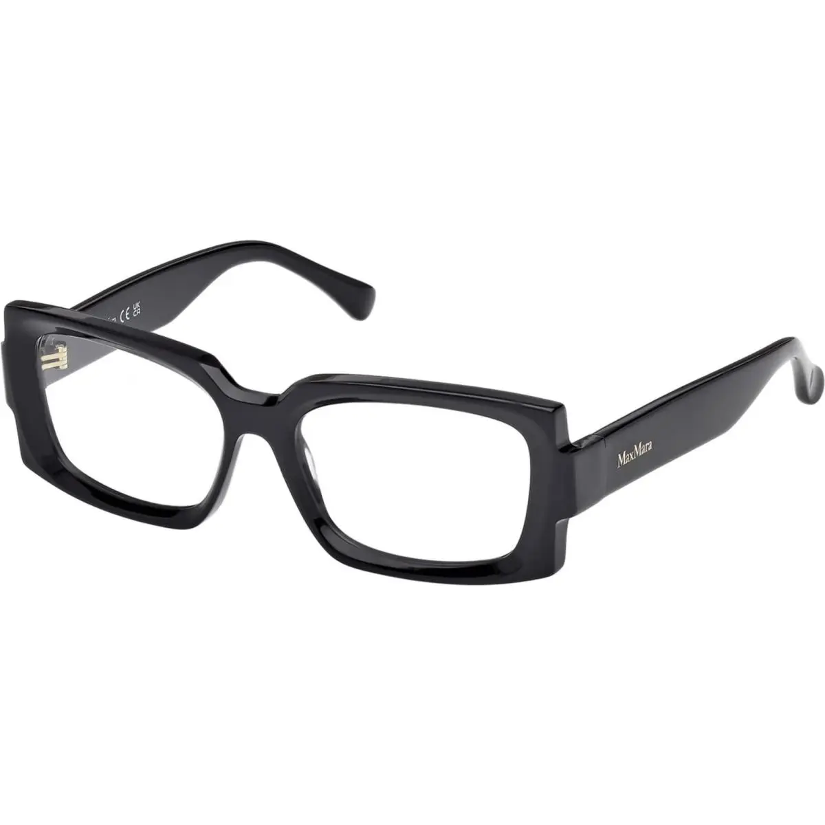 MM5189 001 Shiny Black 54MM Eyeglasses 54-16-135 by Max Mara