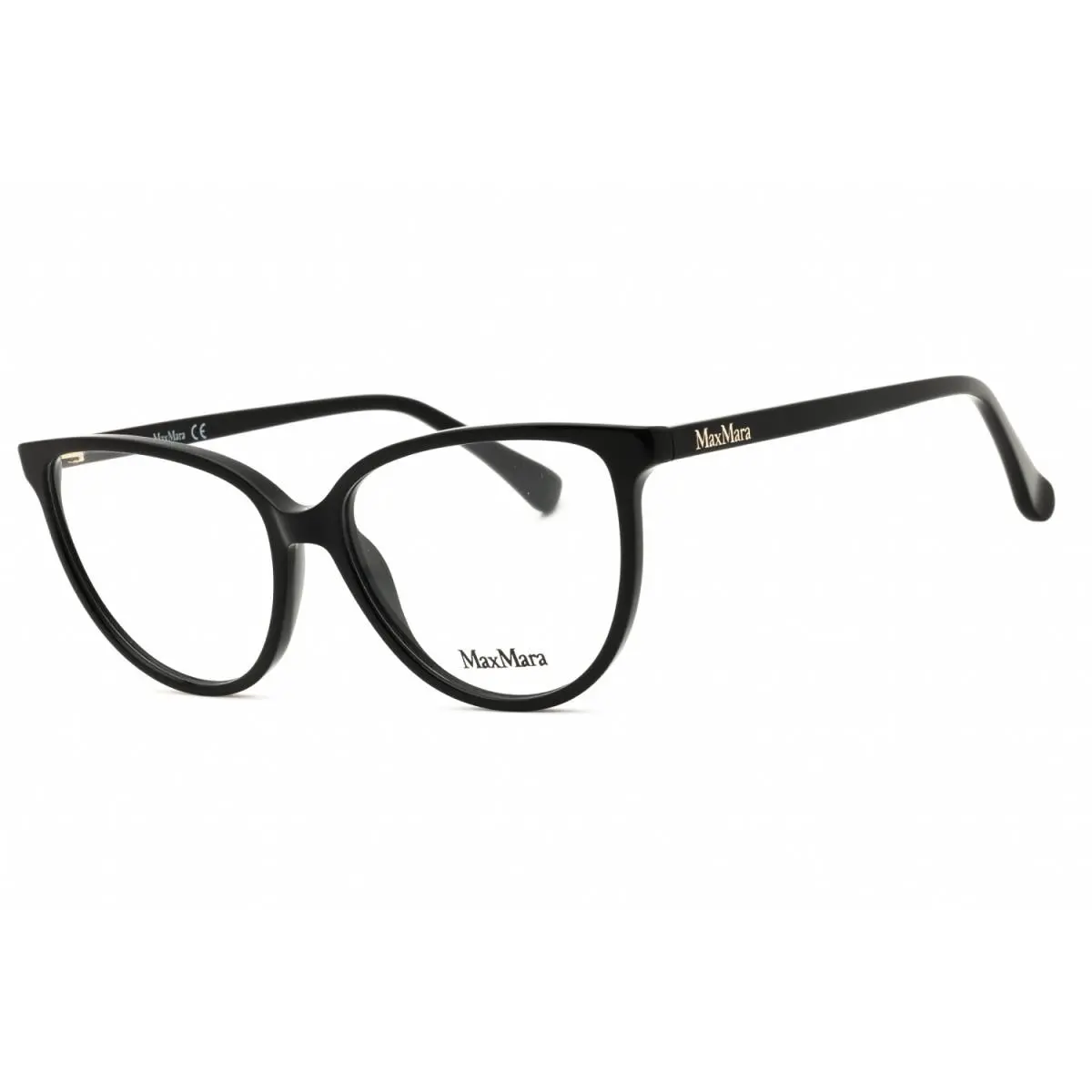 MM5055 001 Shiny Black 54mm Eyeglasses by Max Mara