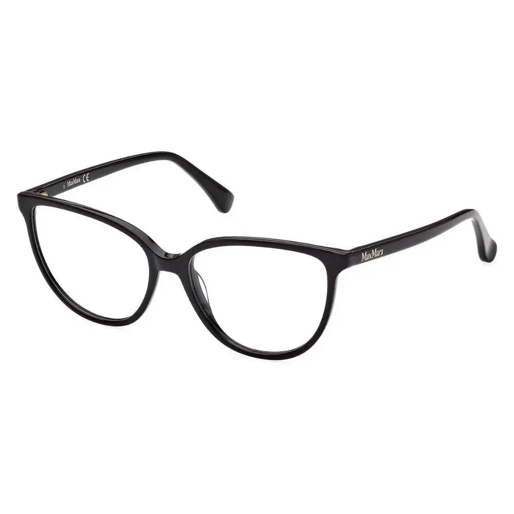 MM5055 001 Shiny Black 54MM Eyeglasses 54-15-140 by Max Mara