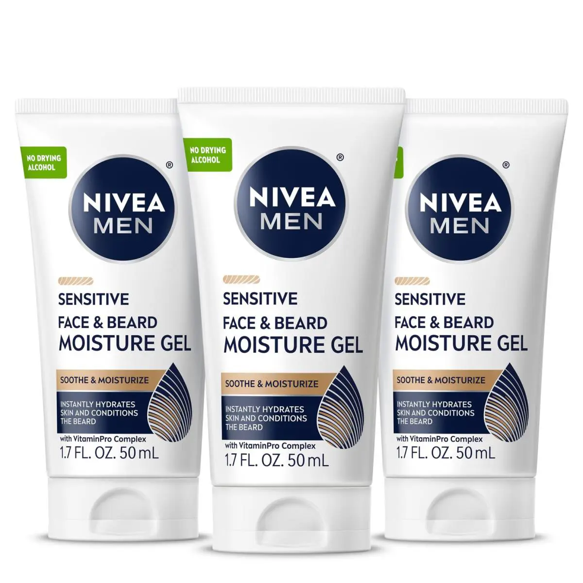 Nivea Men Sensitive Face and Beard Moisture Gel Gentle Face and Beard