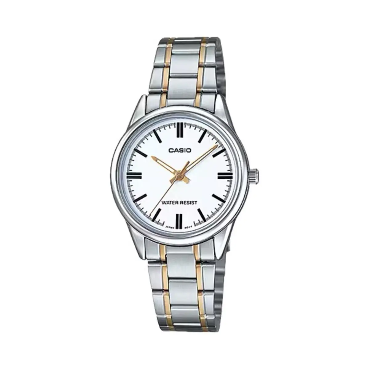 Casio Women’s White Dial Two-tone Stainless Steel Bracelet Watch