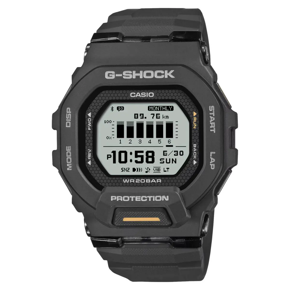 G-shock GBD200-1A1 GBD-200-1A1 Bluetooth Black Digital Watch by Casio