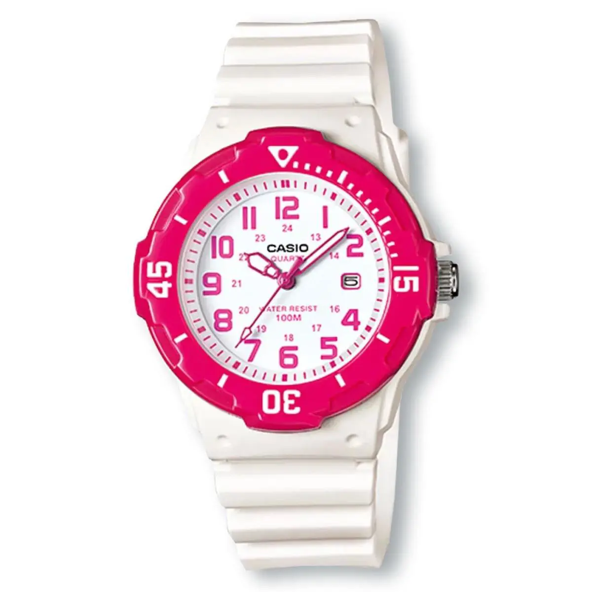 Casio LRW200H-4B Dive Style Watch Pink/white