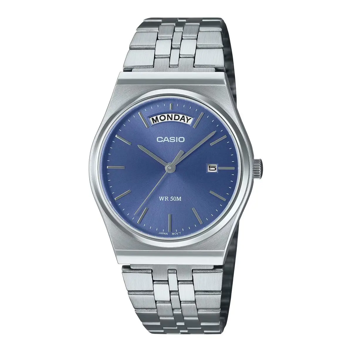 Casio Men’s Stainless Steel Analog Watch Light Blue Dial - MTP-B146D-2AVDF