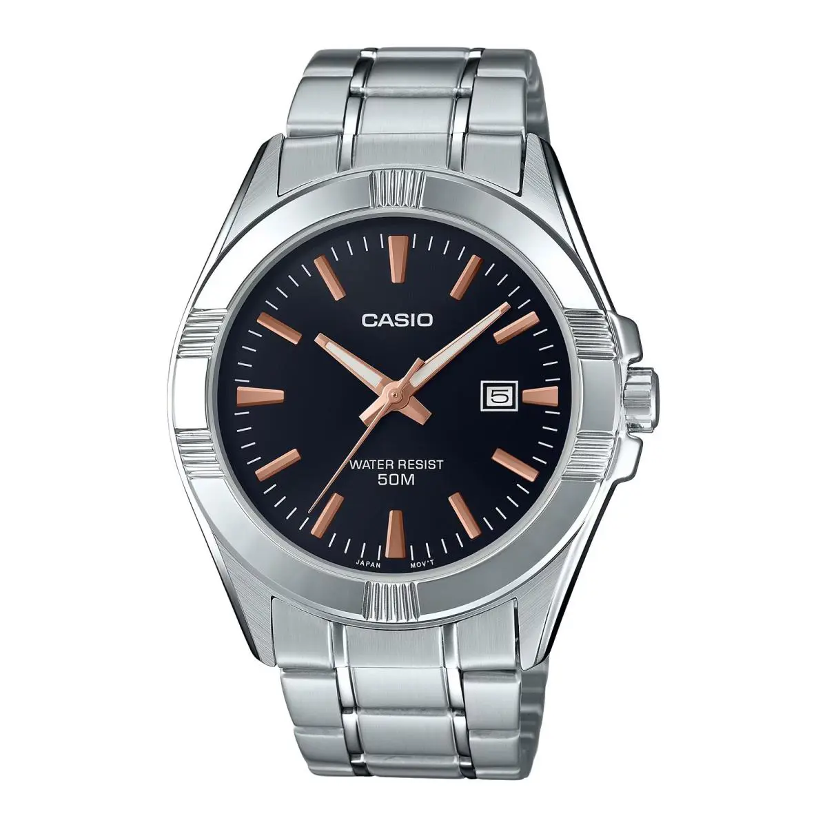 Casio Men’s Stainless Steel Analog Watch Black Dial - MTP-1308D-1A2V