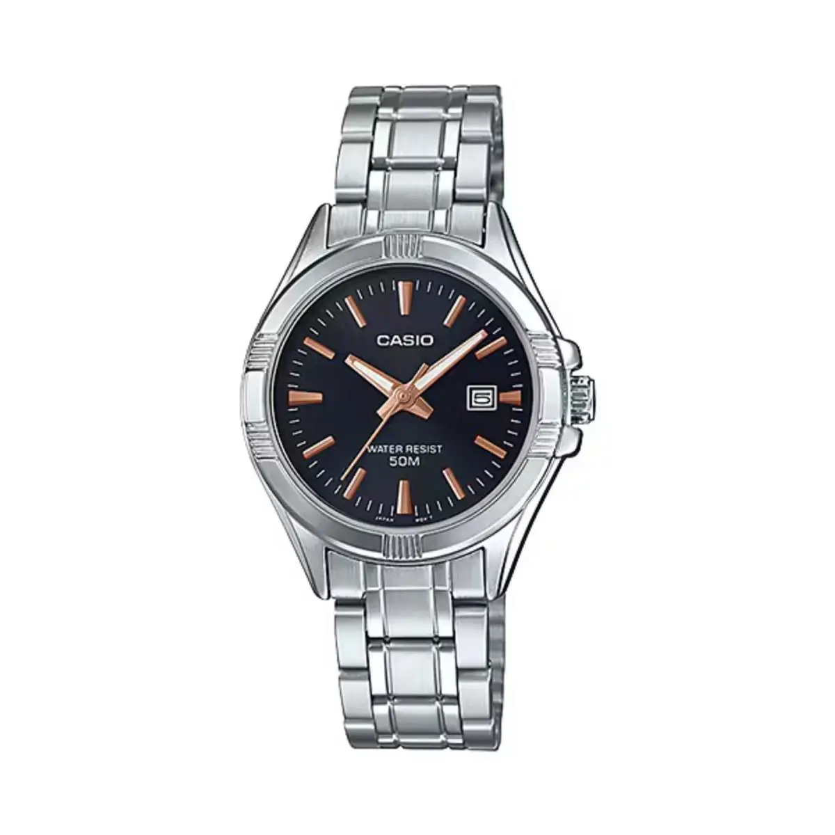 Casio Women’s Black Dial Stainless Steel Bracelet Watch - LTP-1308D-1AVDF