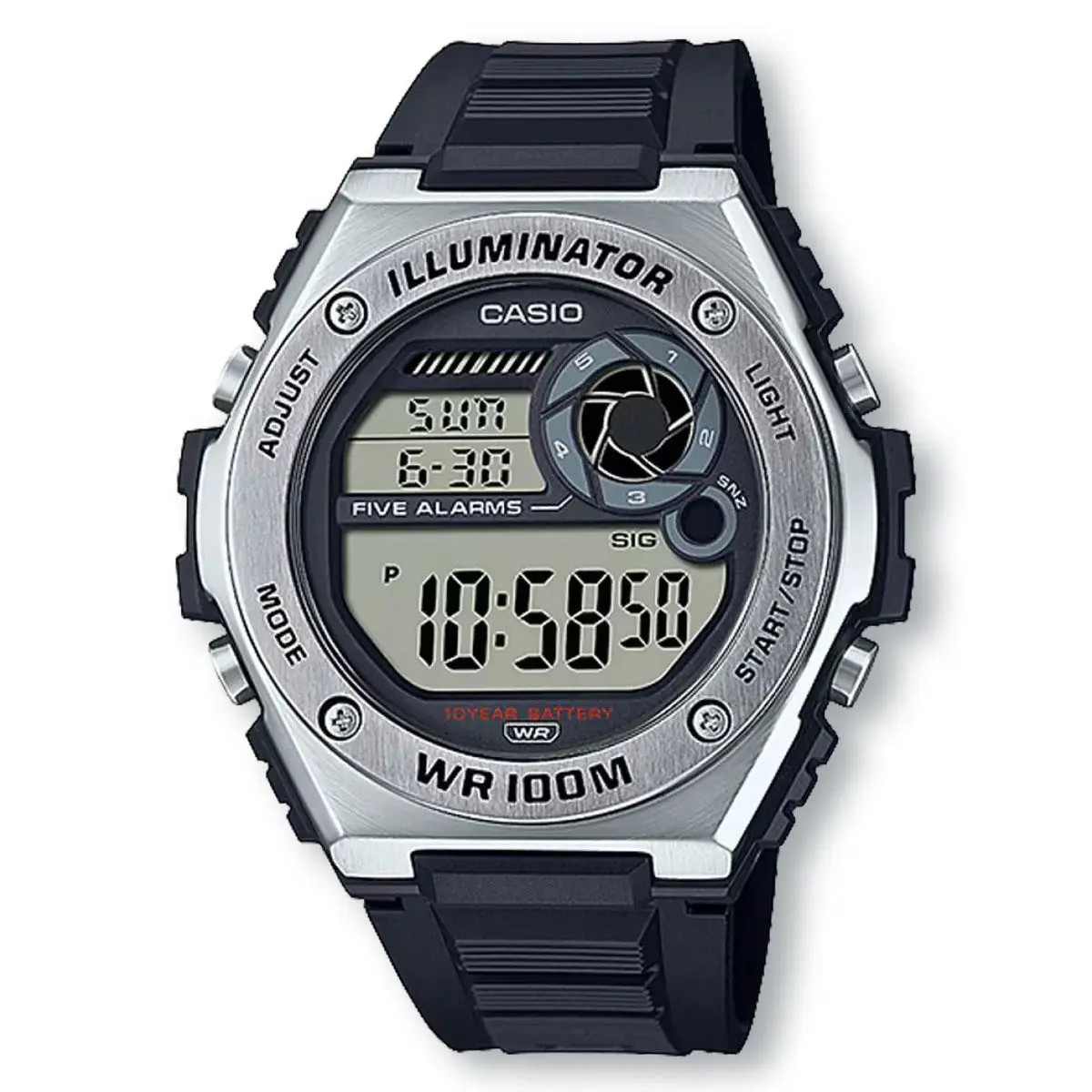 Casio MWD100H-1A Heavy-duty Stainless Steel Sport Watch