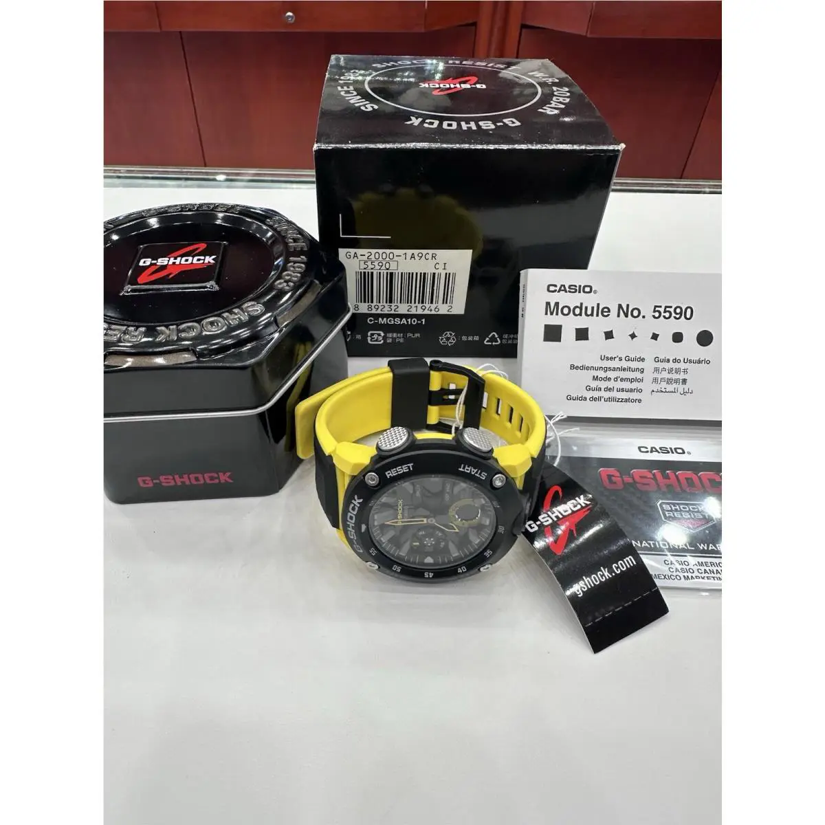 G Shock  Watch GA-2000-1A9CR Box and Papers Rare by Casio