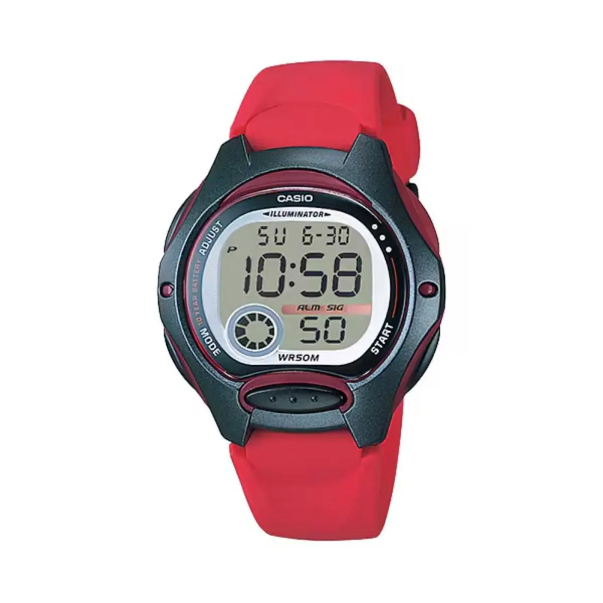 Casio Women`s Digital Sport Resin Strap Watch - LW-200-4AV