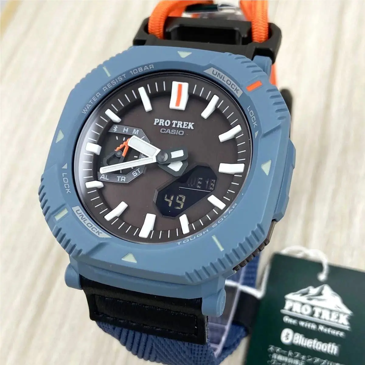 Casio Pro Trek PRJ-B001-3 Hiker Line Lightweight Black Hiker Line Men`s Watch
