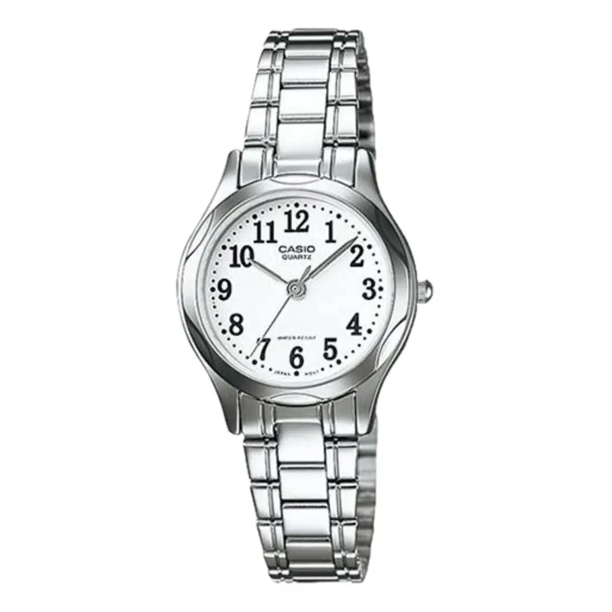 Casio Women’s White Dial Stainless Steel Bracelet Watch - LTP-1275D-7B