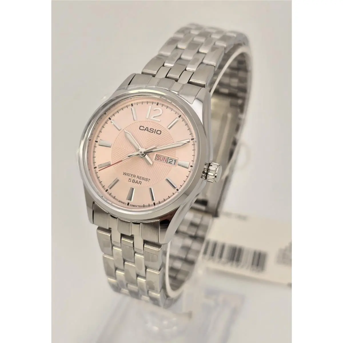 Casio Women`s Watch LTP-1335D-5A LTP-1335DJ-5AJF Pink Dial Bracelet