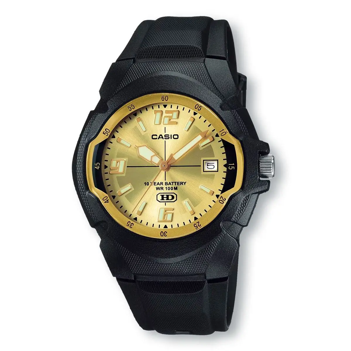 Casio MW600F-9AV Enticer Analog Watch Gold Dial
