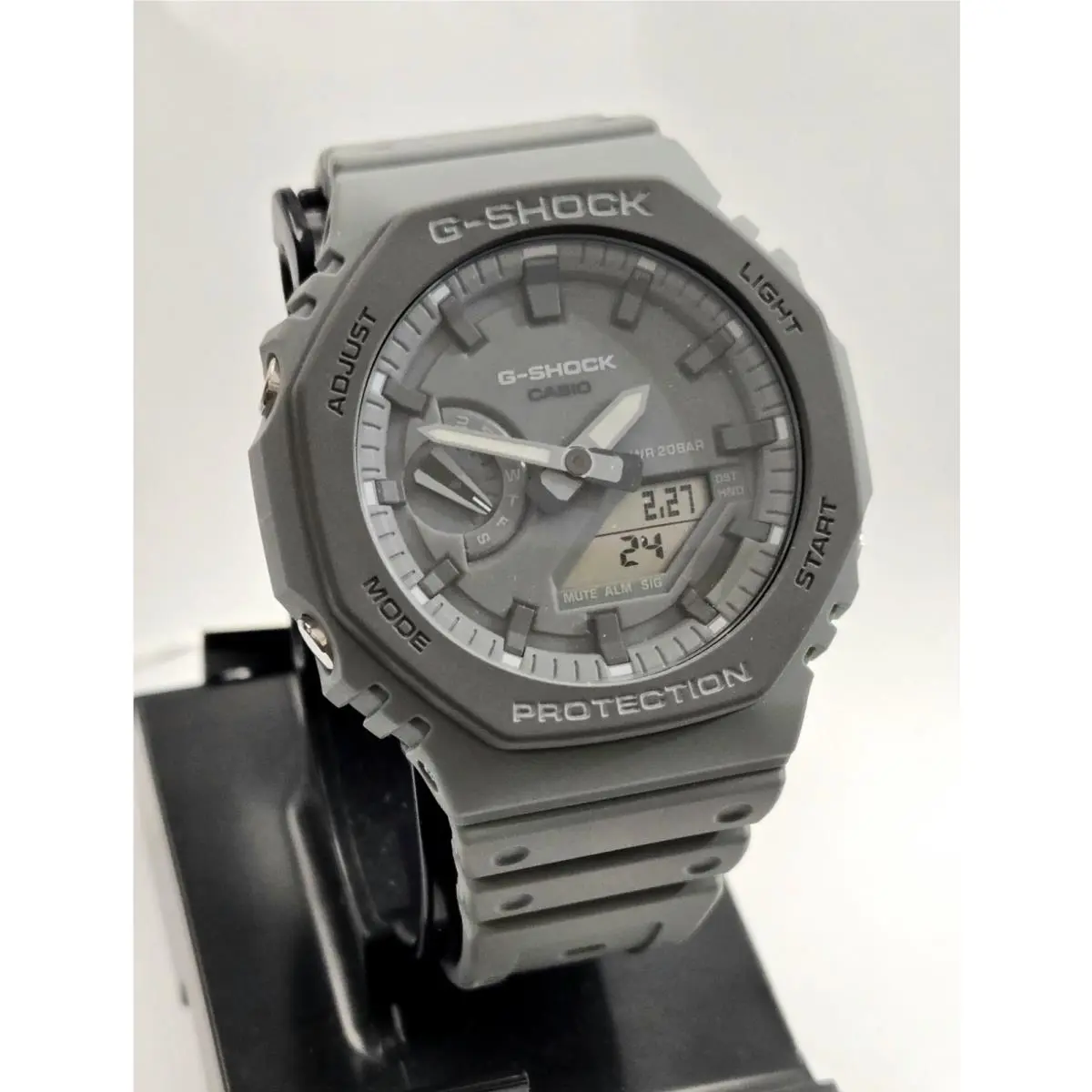 Casio G Shock Ana Dig Watch GA2110ET-8 GA2110ET Grey GA2110 Octagonal