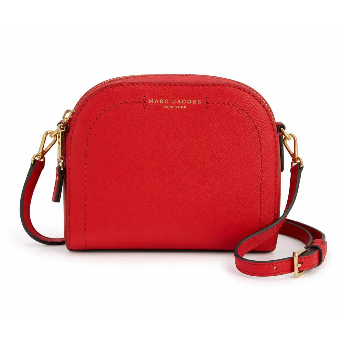 Marc Jacobs M0011341 Tulip Red Leather Crossbody Camera Bag
