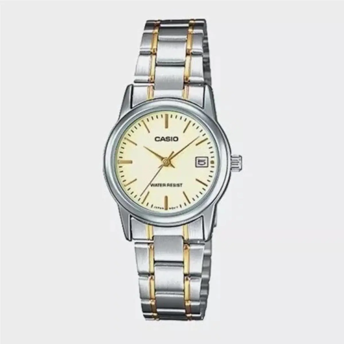 Casio Women’s Two-tone Stainless Steel Watch with Champagne Dial