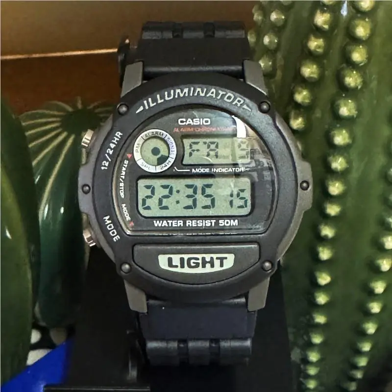 W87H-1V Illuminator Sports Digital Watch Black/gray by Casio