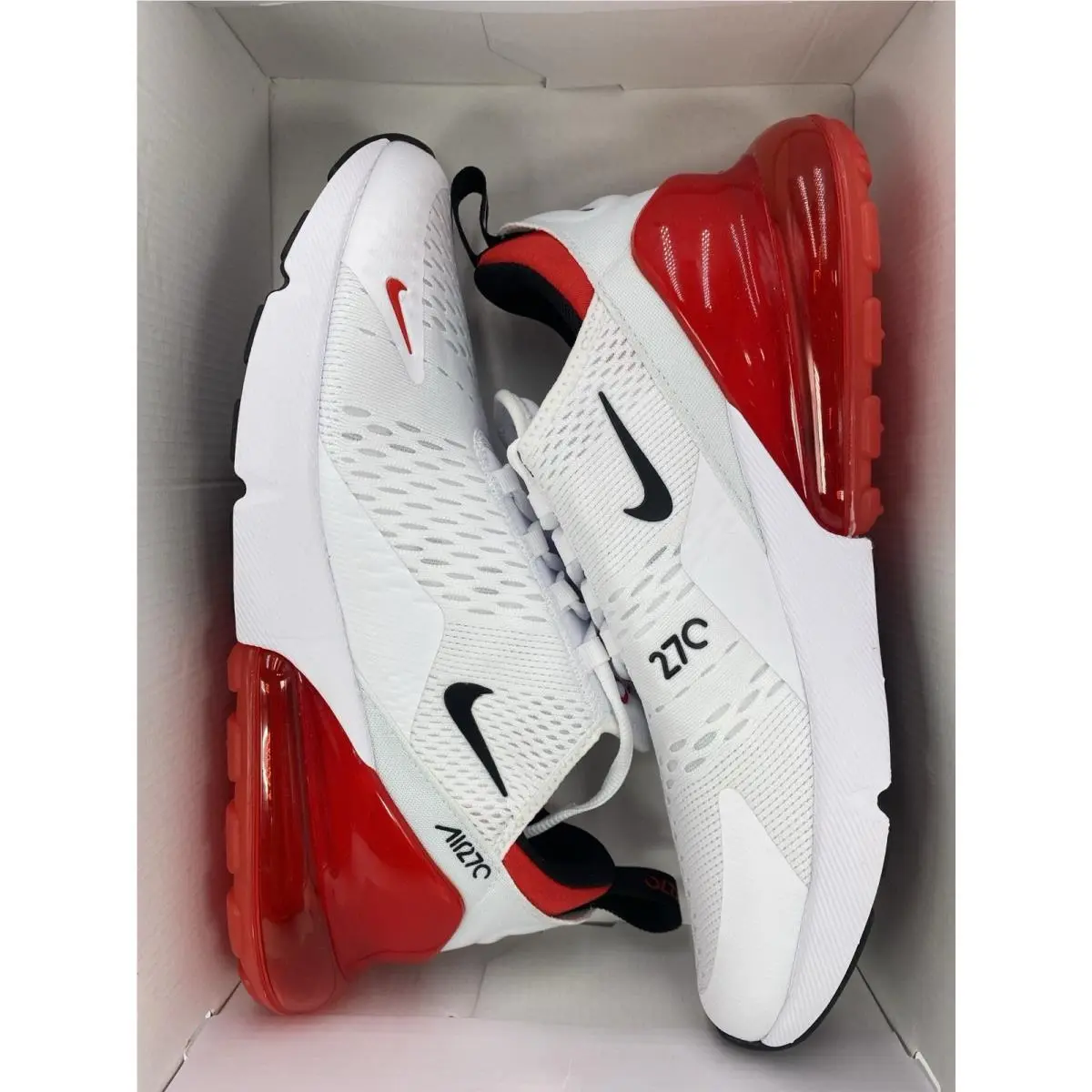 Nike shoes - Nike Air Max 270 - Air Max - BV2523 100 - White/Black-University Red (UPC: 826216716982) 7
