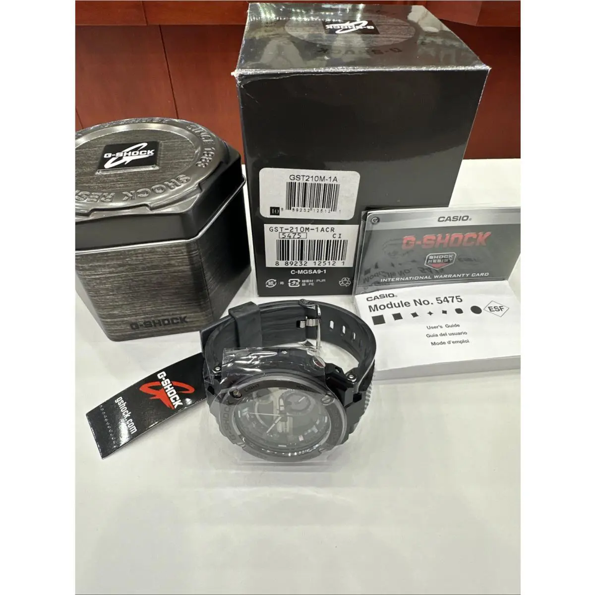 G-shock  Watch GST210M-1A Black Box and Papers by Casio
