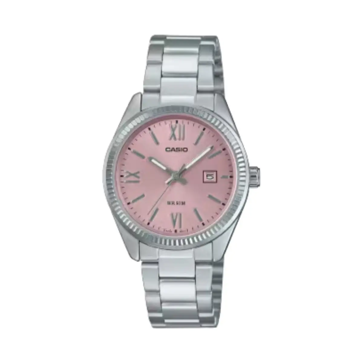 Women’s Stainless Steel Analog Watch Pink Dial - LTP-1302DD-4A1VDF by Casio