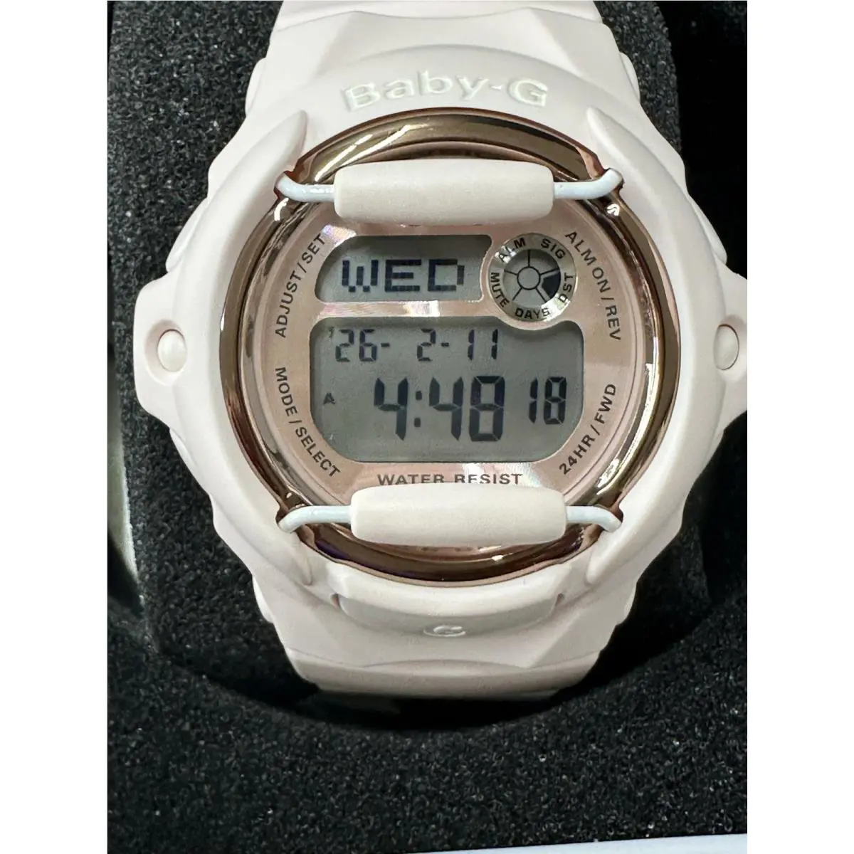 Casio Baby-g BG169G-4B Pale Pink Resin Band Lady’s Watch